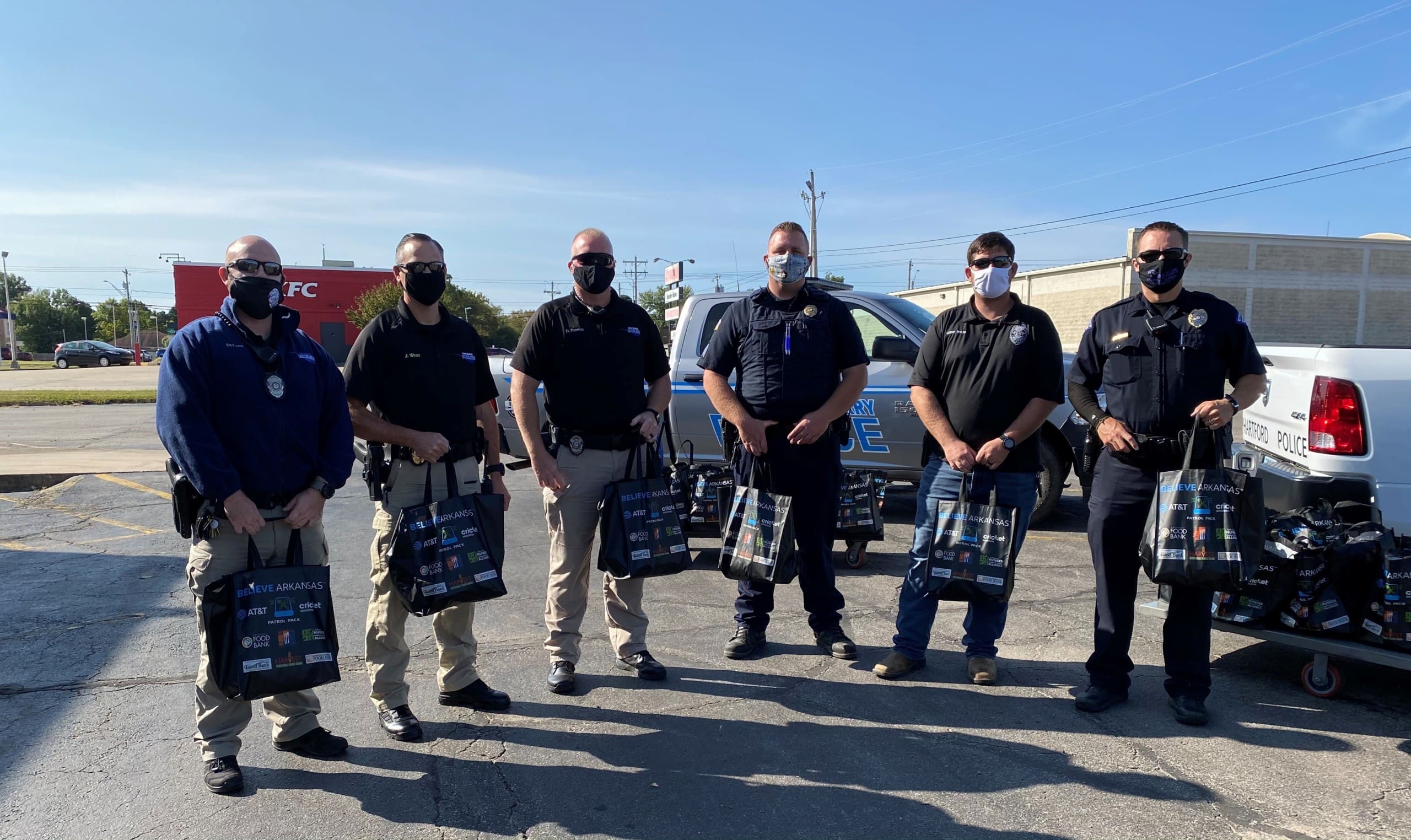 Officers with Patrol Packs